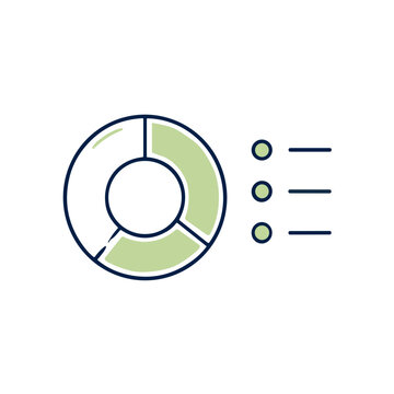 Nutrient breakdown nutrition tracking icon vector