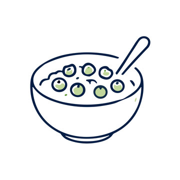 Breakfast nutrition tracking icon vector