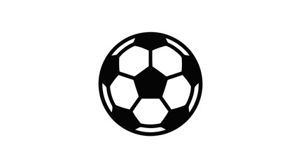 Naklejka premium Vector illustration of soccer ball icon on a transparent background