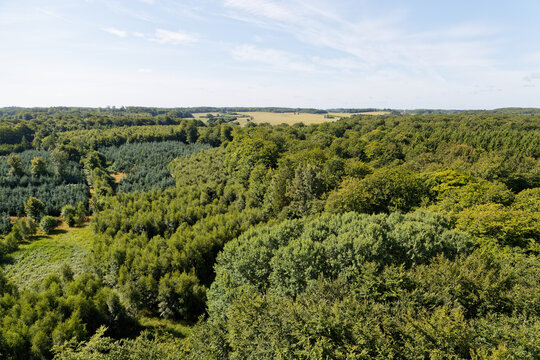 Vue sur la campagne et la for&ecirc;t