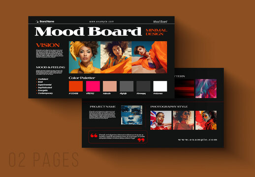 Modern Fashion Mood Board Presentation Template