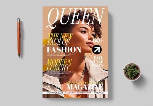 Modern Luxury Fashion Magazine Cover