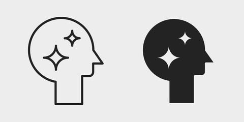 Fototapeta premium AI Agent Security Icon represents protected AI systems, secure agent access, and intelligent technology defense with editable outline and fill vector illustrations.