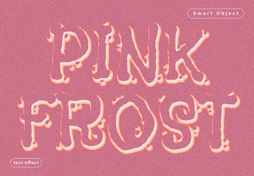 Pink Liquid Ink Text Effect Template