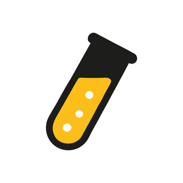 Chemistry test tube laboratory icon vector