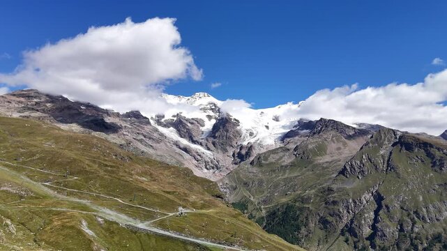 Il Monte Rosa da Sant'Anna, Gressoney