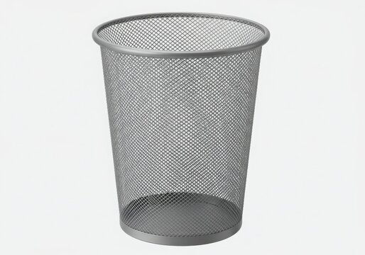 Simple mesh waste bin for office or home use