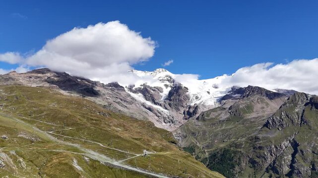 Il Monte Rosa da Sant'Anna, Gressoney