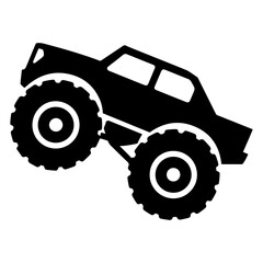 monster truck racing vehicle icon © graphenitix