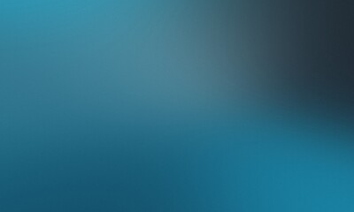 Obraz premium Smooth cyan and deep blue grainy gradient texture with soft glow 