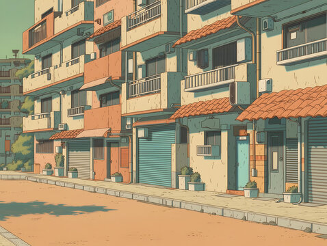 Explore Vibrant Building Designs: A Captivating Architectural Landscape in Urban Environments with Unique Colors and Dynamic Spaces