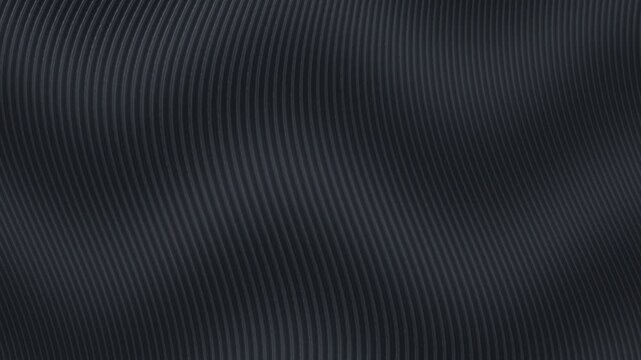Dark wavy textured surface with carbon fiber pattern. 4K Video