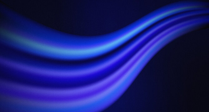 Vibrant blue and violet curves sweep through a deep dark space. Suitable for technology ads, presentation slides, digital campaigns, wallpapers, and banners.