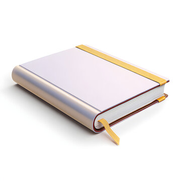 Study Planner 45 Degree View - Isolated Education Object. Premium isolated education object featuring study planner on a pure white background for commercial design, advertising, catalog