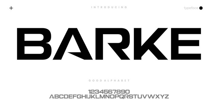 Modern Geometric Font for Technology Logo Branding and Digital Design