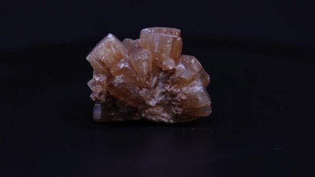 aragonite mineral from Marroco with black background