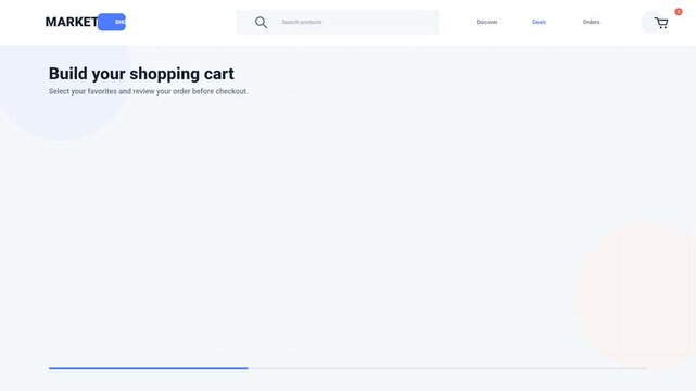 Modern E Commerce Website User Interface Design with White Dashboard
