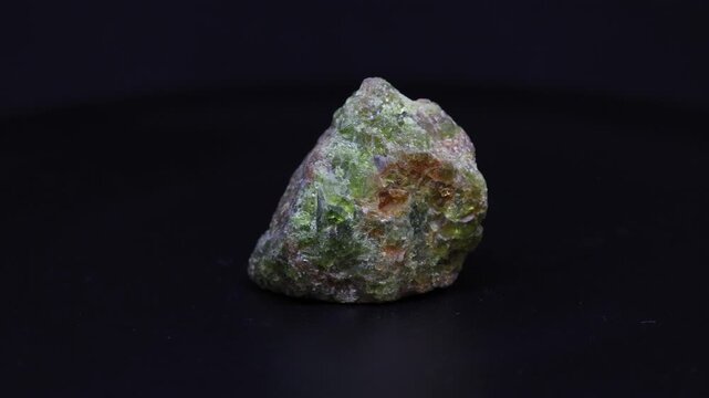 apatite mineral from Brazil with black background