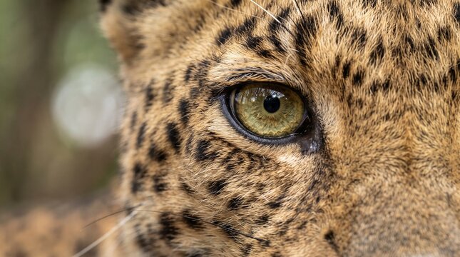 close up portrait of a leopard
