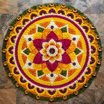 Happy Thiruvonam Onam &ndash; Traditional Pookalam, Onam Sadya, Pulikali, Kaikottikali & Cultural Festivities of Kerala