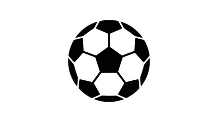 Fototapeta premium Vector illustration of soccer ball icon on a transparent background