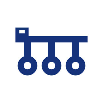 EC mapping sled icon for precision agriculture and smart farming