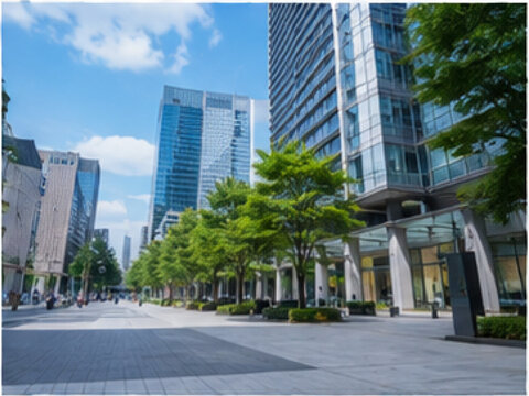 オフィス街,ビジネス街,ビジネス地区,都心,都市,都会,市街地,高層ビル,オフィスビル,ビル群,超高層ビル,摩天楼,都市景観,街並み,都市風景,ビジネスエリア,商業地区,企業,会社,オフィス,職場,通勤,通勤風景,会社員,ビジネスマン,ビジネスウーマン,日本人男性,日本人女性,スーツ,働く人,歩行者,駅前,道路,交差点,朝,夕方,夜景,青空,建築,建物,丸の内,大手町,新宿,東京,東京駅,経済,金