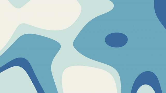 Abstract blue liquid motion background with smooth fluid shapes shifting
