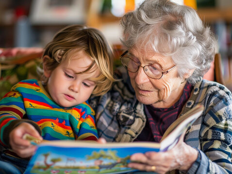 Senior volunteer teaching children to read, showcasing active community involvement and vibrant living beyond retirement
