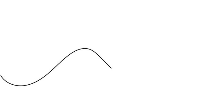 Diagonal resize arrow icon sign continuous one line drawing moving on white background animation video