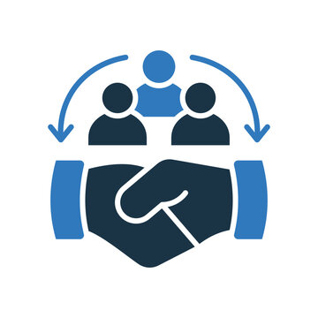 Mediator Icon Glyph Two Color Style