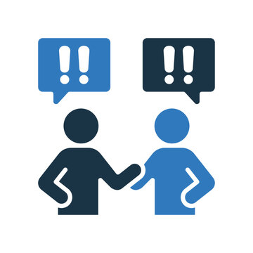 Quarrel Icon Glyph Two Color Style