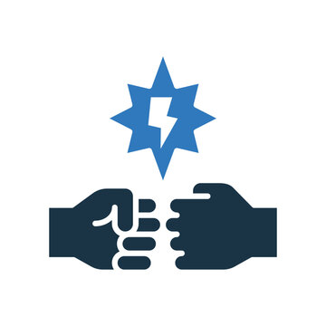 Adversary Icon Glyph Two Color Style