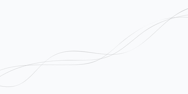 Line art abstract vector illustration. Wavy lines.