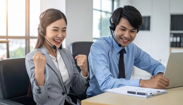 Business customer satisfaction concept, happy client and professional service