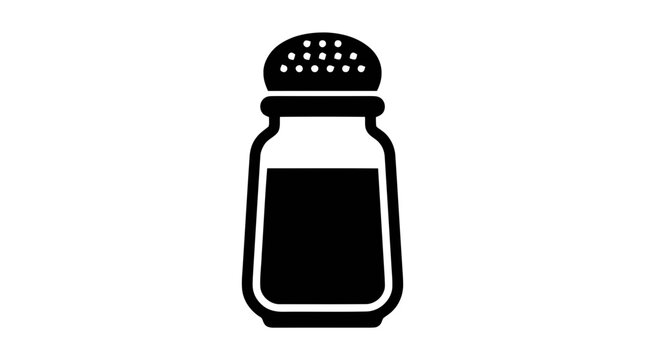 Vector illustration of salt shaker icon on a transparent background
