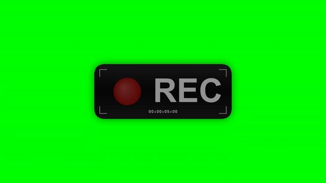 Digital Recording Overlay with Timecode on Green Screen