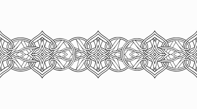 black and white intricate border design