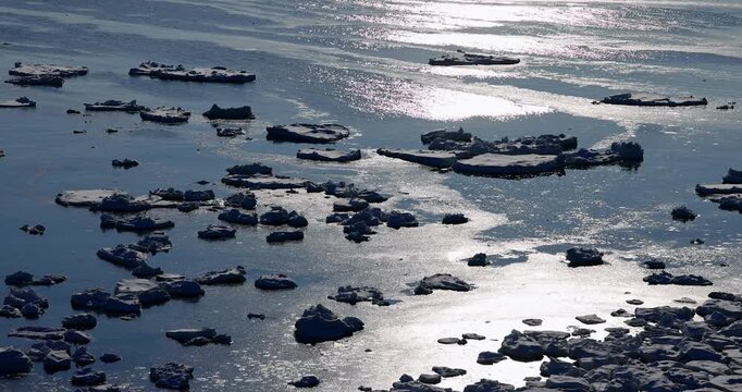 能取岬からオホーツク海の流氷