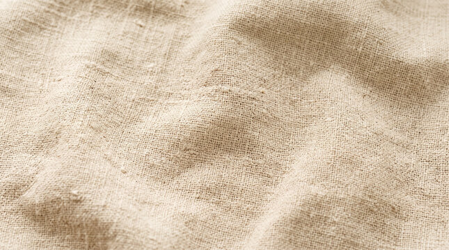 beige linen fabric texture close up natural canvas background