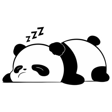 Sleepy panda
