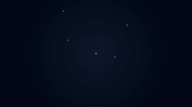 Motion of Star Clusters in Night Sky with Moving Stars and Celestial Motion.