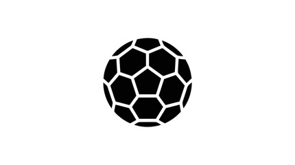 Fototapeta premium Vector illustration of soccer ball icon on a transparent background