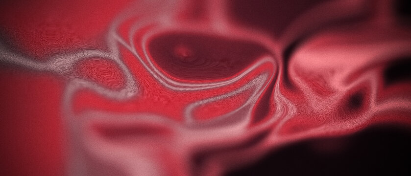 Crimson Liquid Chrome Flow for Techno Festival Poster, Fashion Graphic and Album Cover