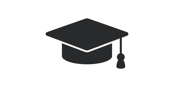 Graduation cap mortarboard icon for academic achievement and education.