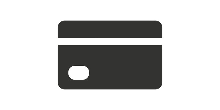 Credit card payment icon for secure financial transactions and online banking digital services.