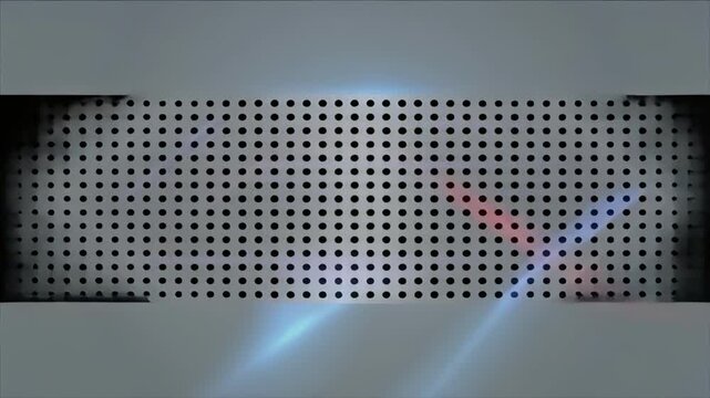 Abstract geometric pattern morphing animation with grid overlay