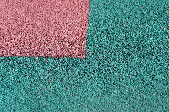Vibrant textured surface creates a playful dance of colors in a lively outdoor setting