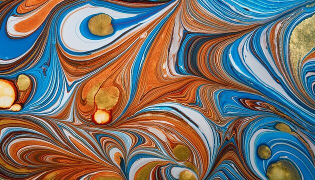 Ebru Marbling Style Texture