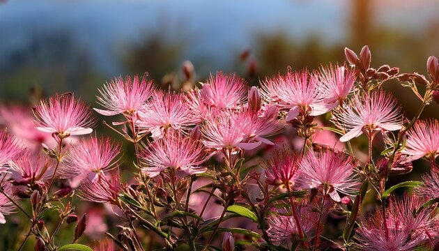 Pink Flowers Of Gaura Beeblossom Plant